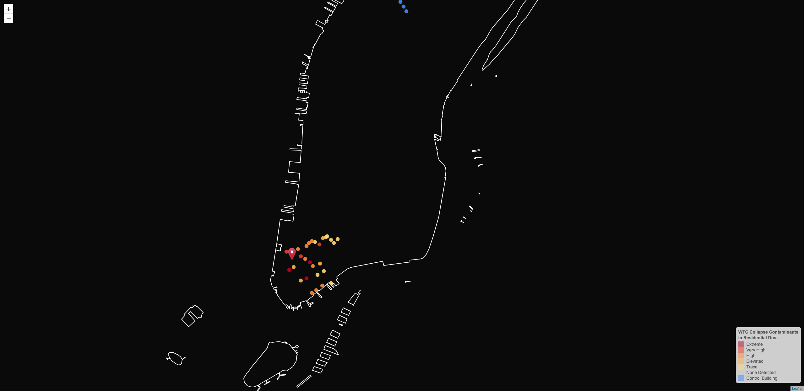 WTC Dust Exposure in Lower Manhattan-Settled Surface Dust Analysis